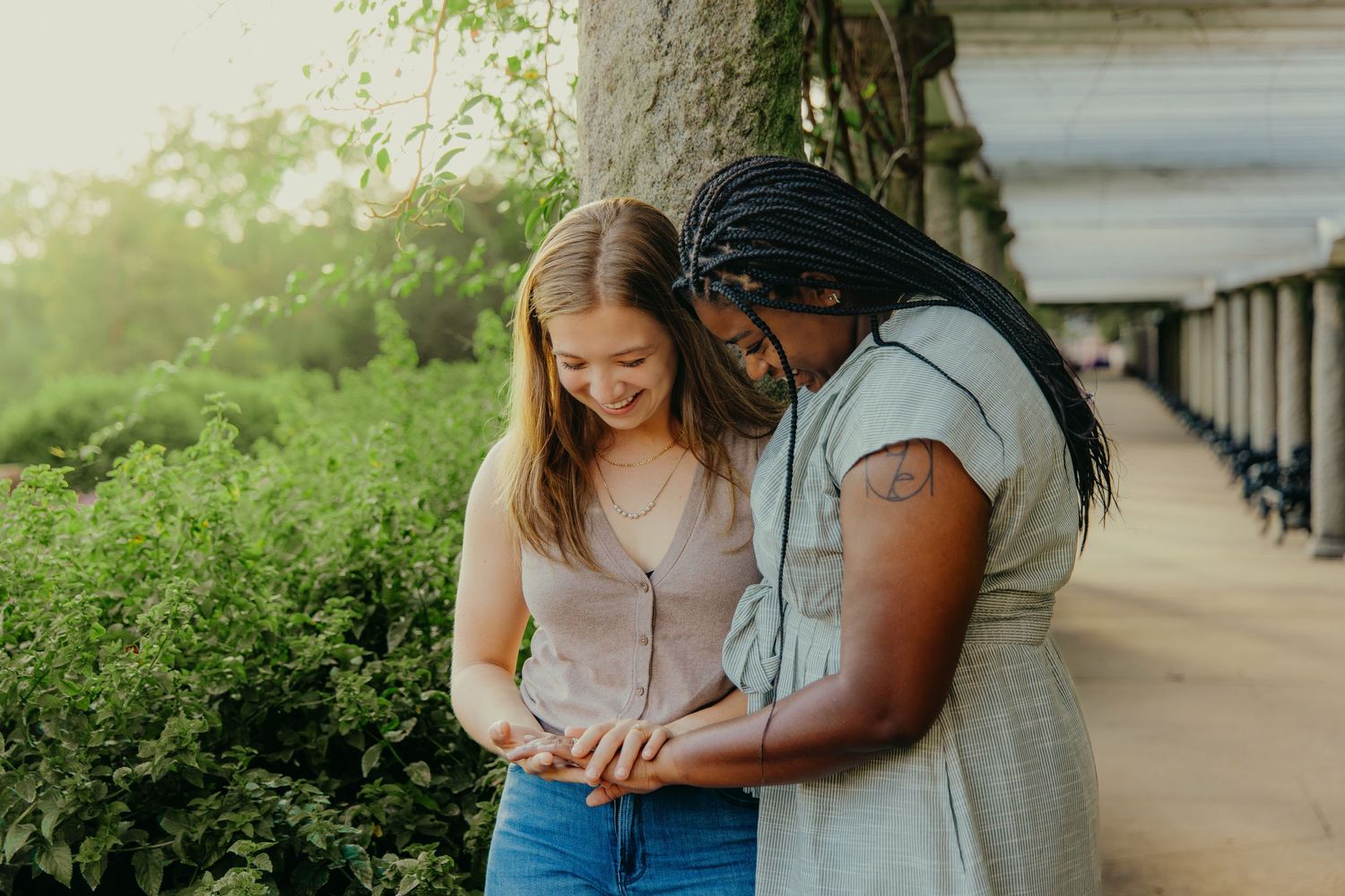 engagement session in Maymont Park in Richmond Virginia