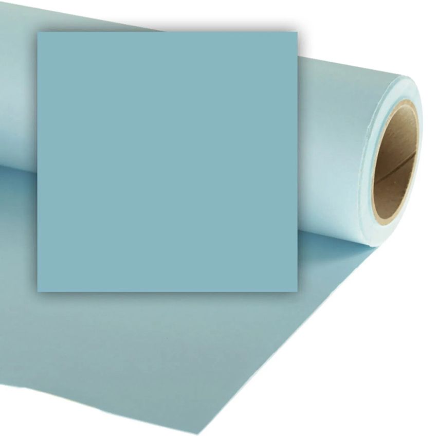 Seamless pattern of light blue toilet paper rolls arranged in a repeating gradient design against white background.