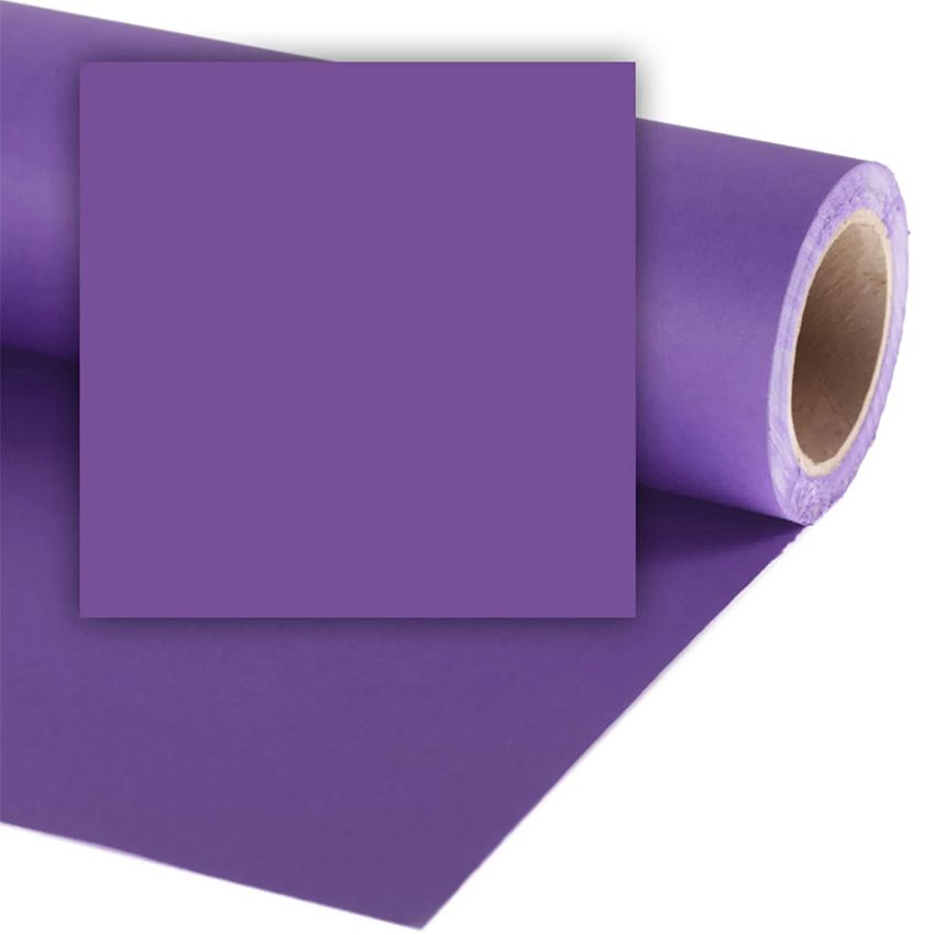 A roll of bright purple paper or fabric material shown from multiple angles against a white background.