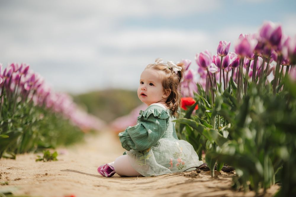 A dreamy beach scene with pink wildflowers blooming along sandy dunes under a soft cloudy sky.
