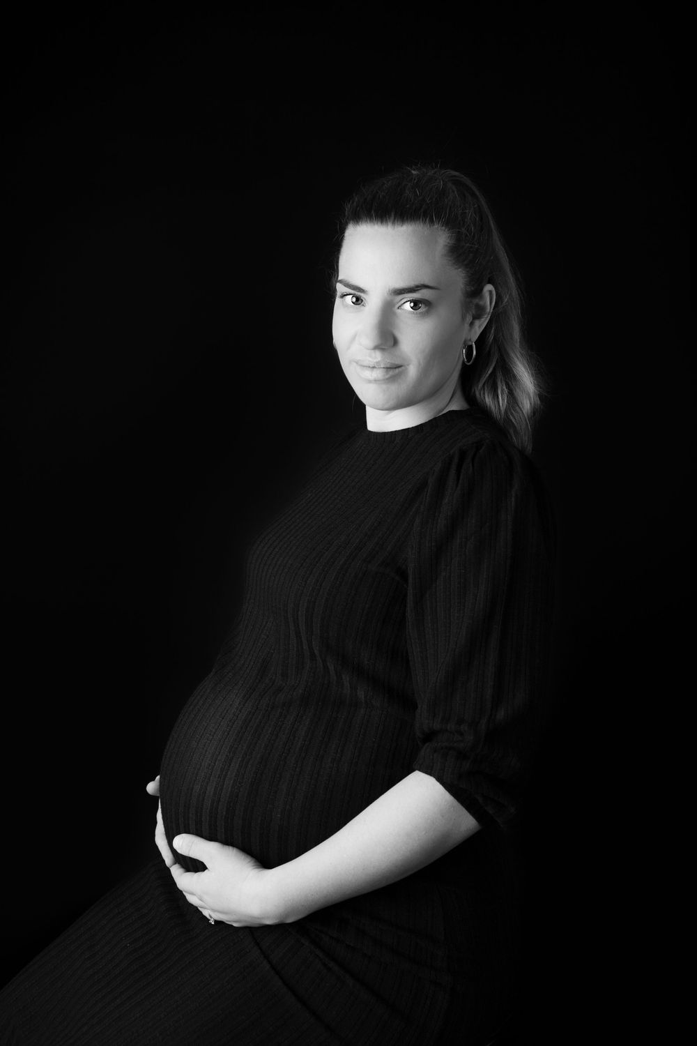 Gravidfotografering. Fotograf Maria Lantz, fotostudio i Trekanten, Kalmar, Småland.