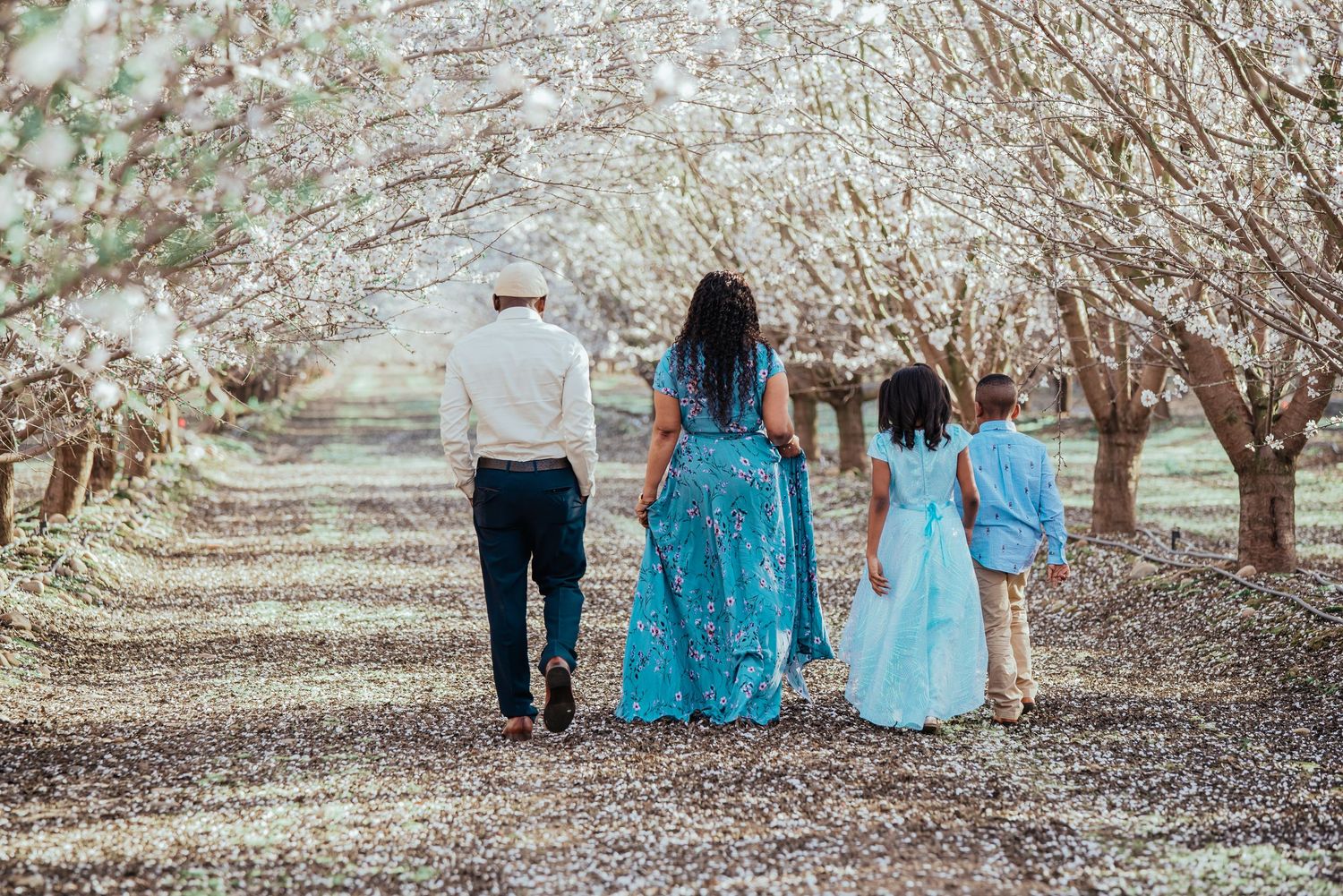 Outdoor family portrait capturing a special moment together.