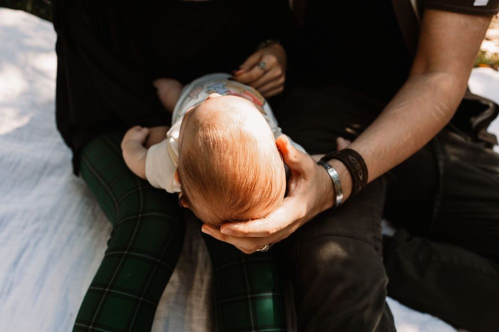 Details of baby boy during a lifestyle family photography session in Oak Ridge, Tennessee.