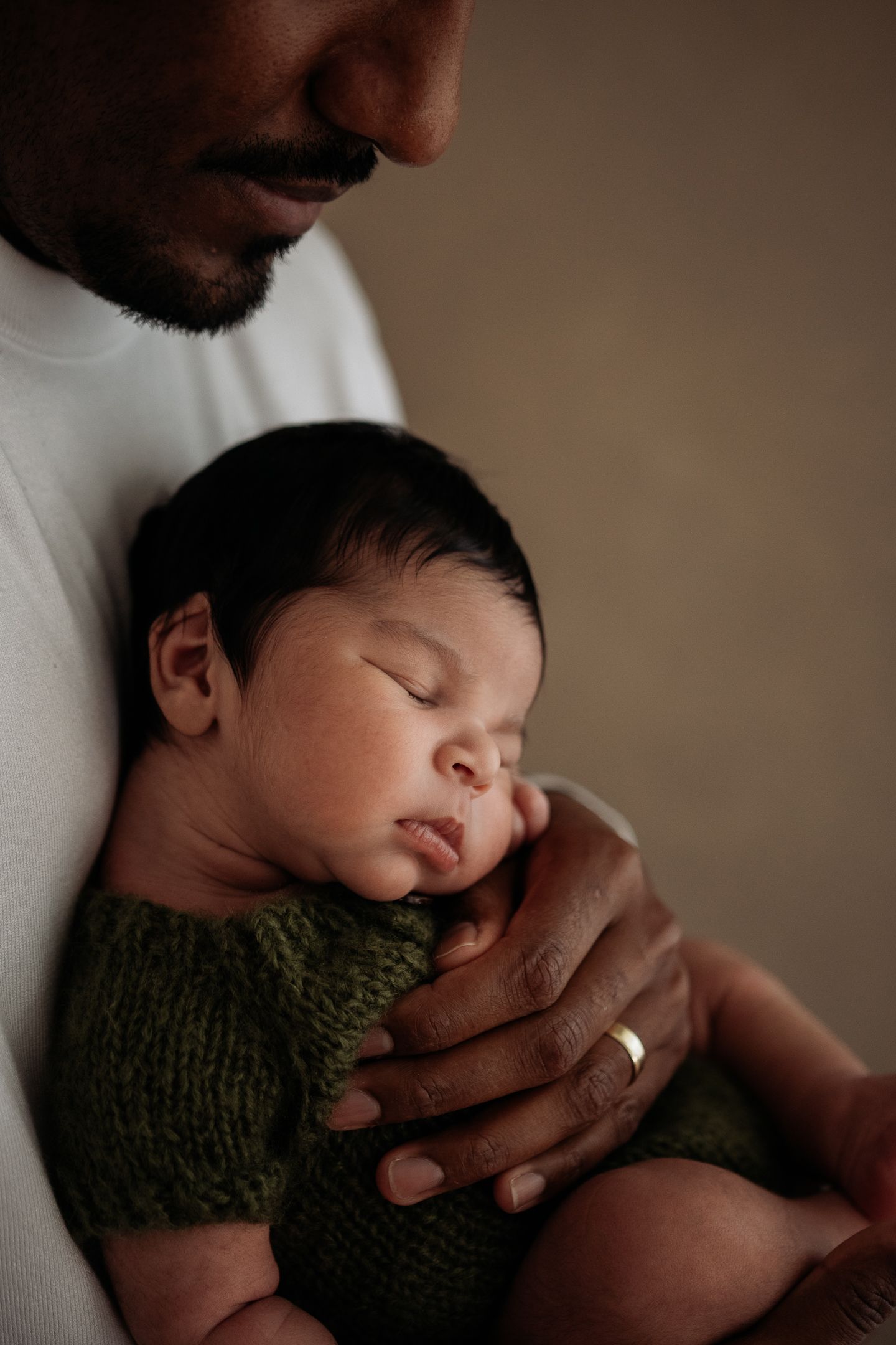 Newborn baby photographed in natural light at Georgina Leigh Photography studio in Penrith