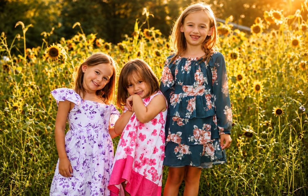 sunflower Field family shoot