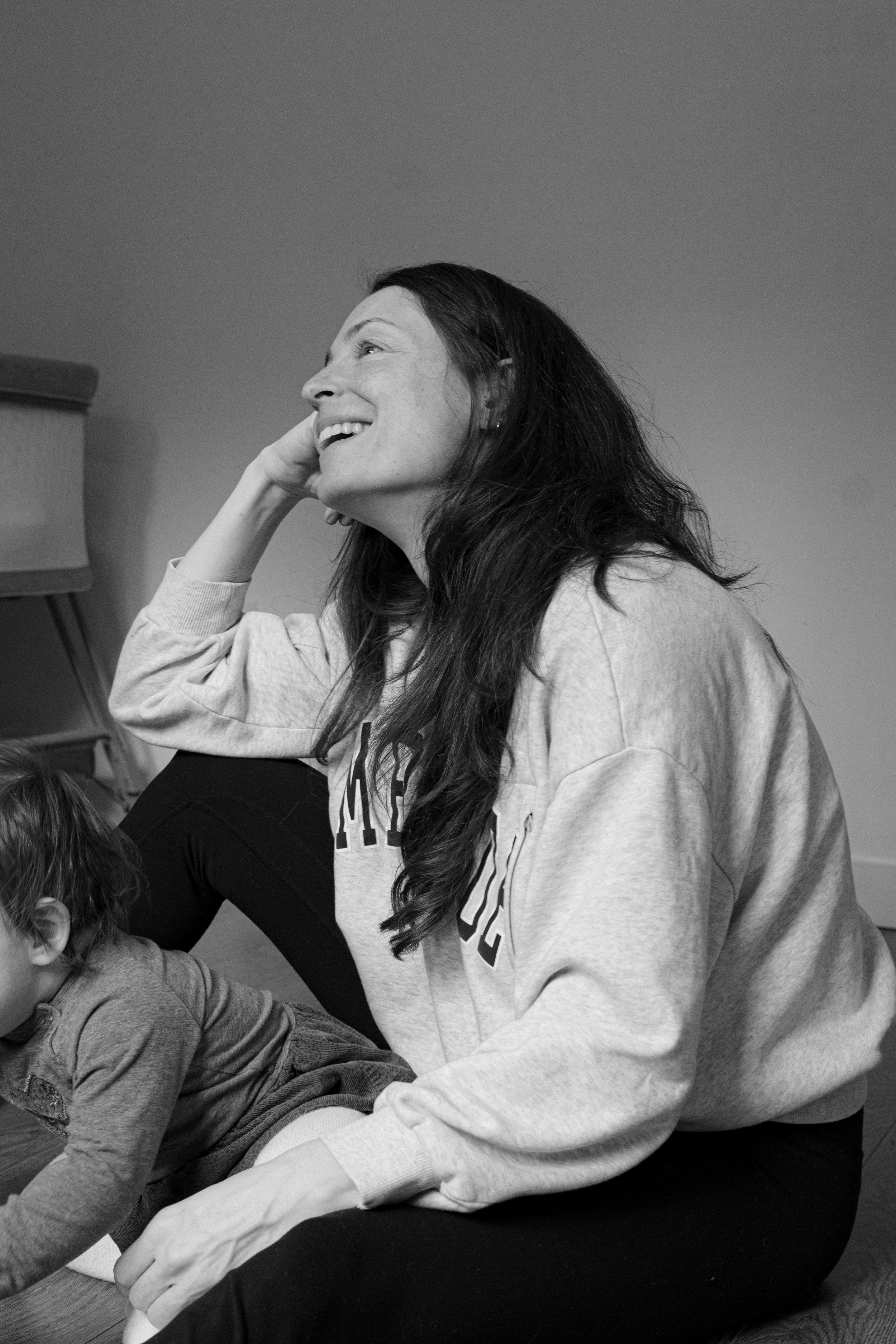 Photographie, séance photographique d'une famille. Approche documentaire au domicile à Sherbrooke, en Estrie. Enfants