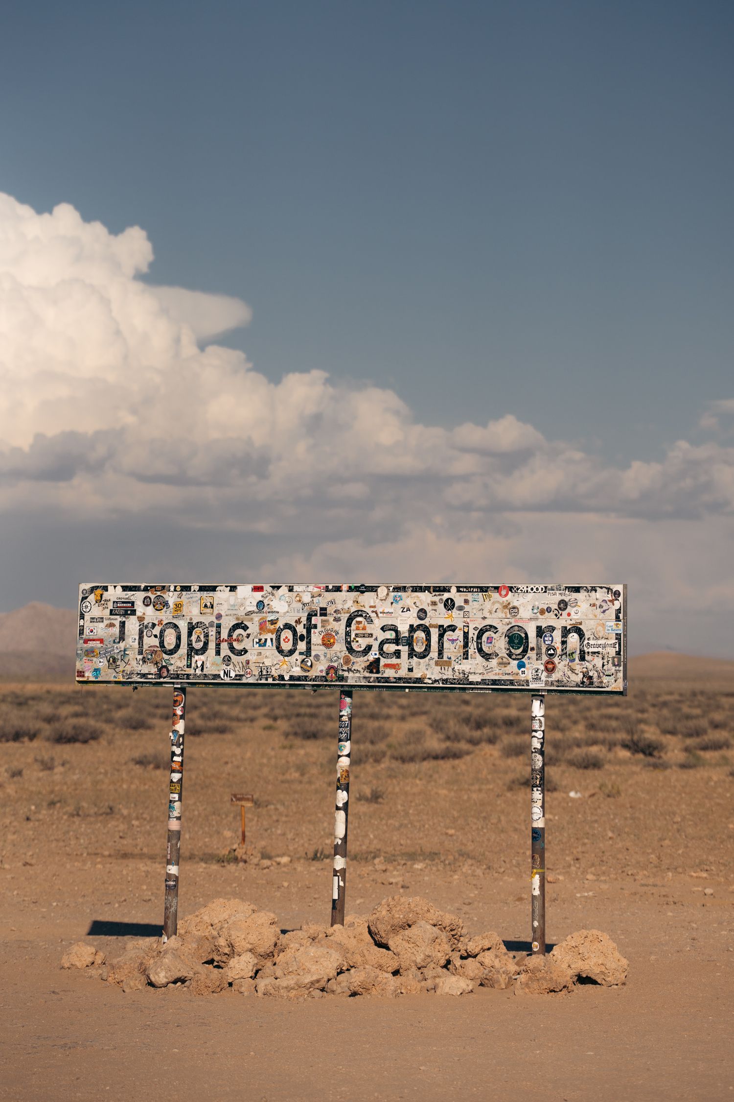 panneau du tropique du capricorne