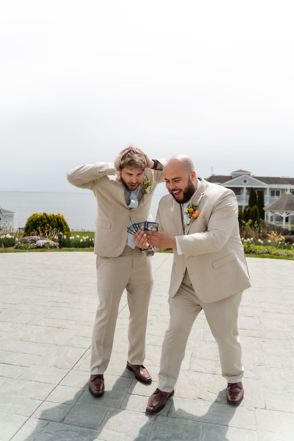 waters edge resort in connecticut groomsmen photos Pokemon