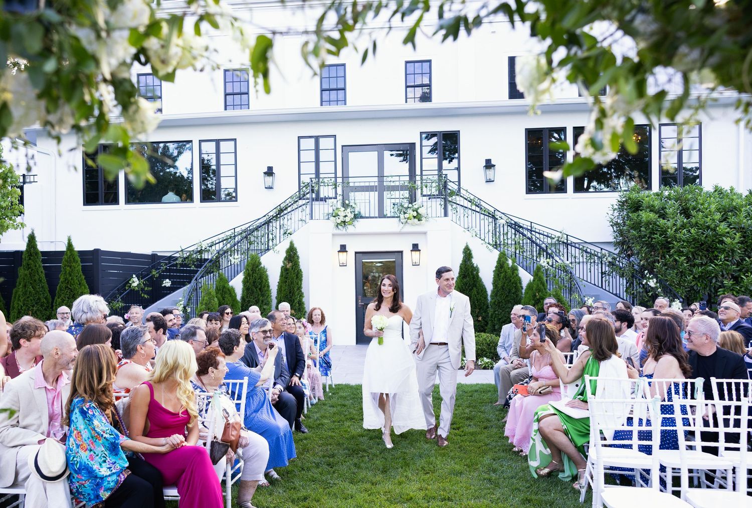 outdoor wedding ceremony chappaqua new york