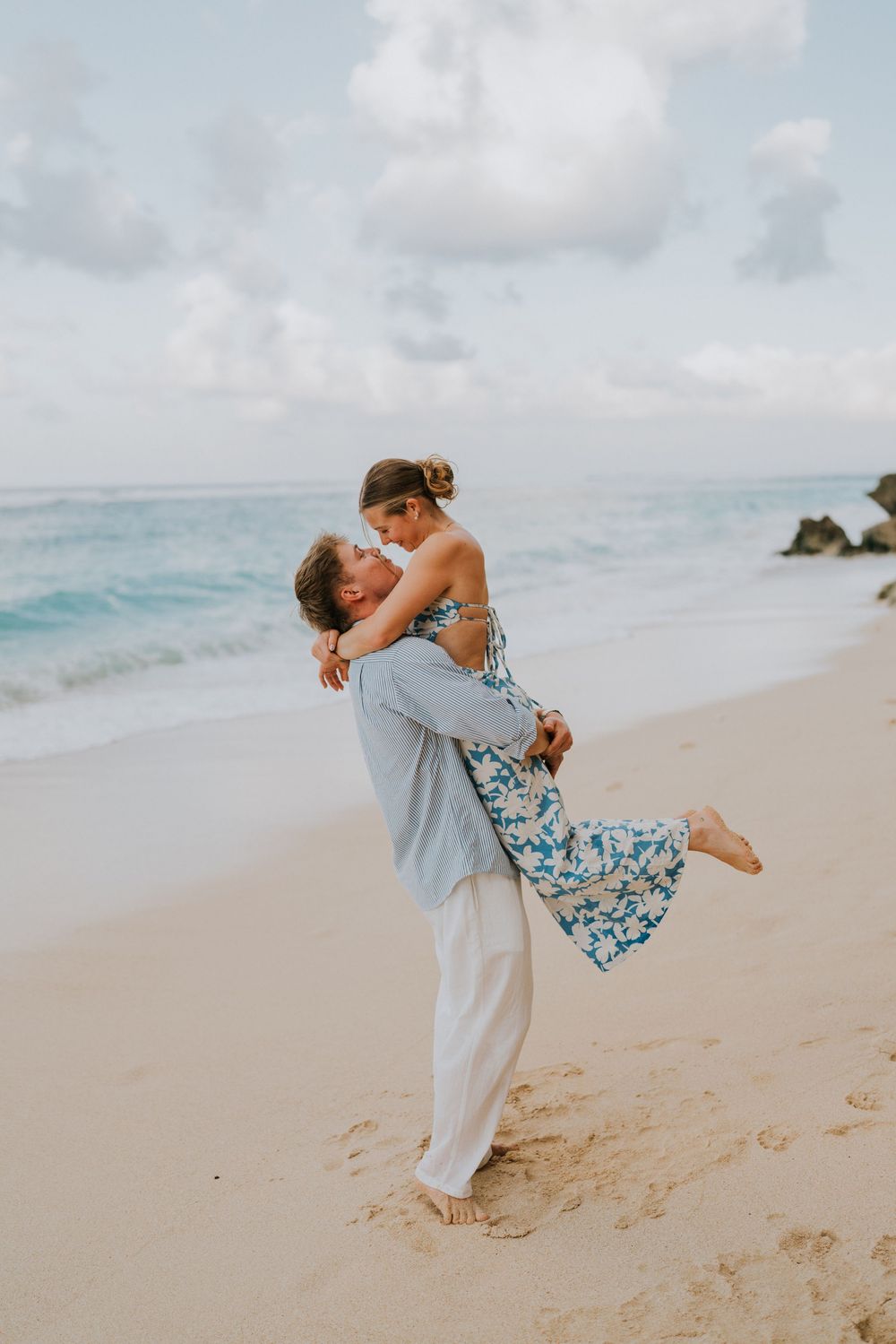 Secret proposal photography session at Melasti Beach Bali.