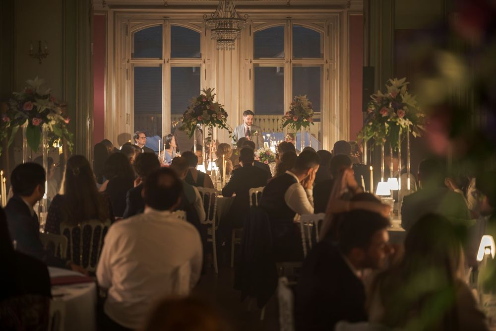 Le discours du mariée au château Burrus