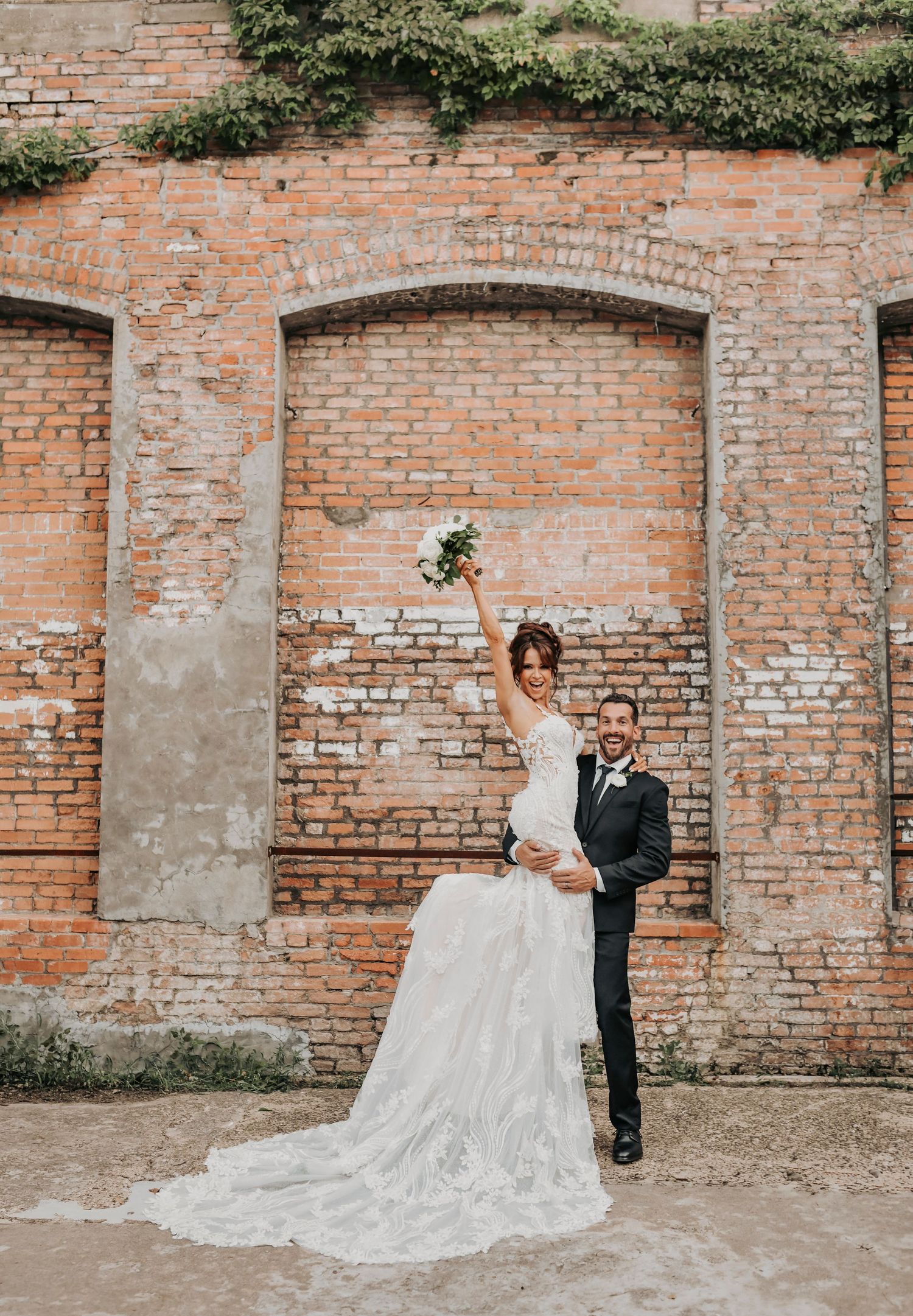 Dramatic wedding photography of Megan and Joel in McKinney