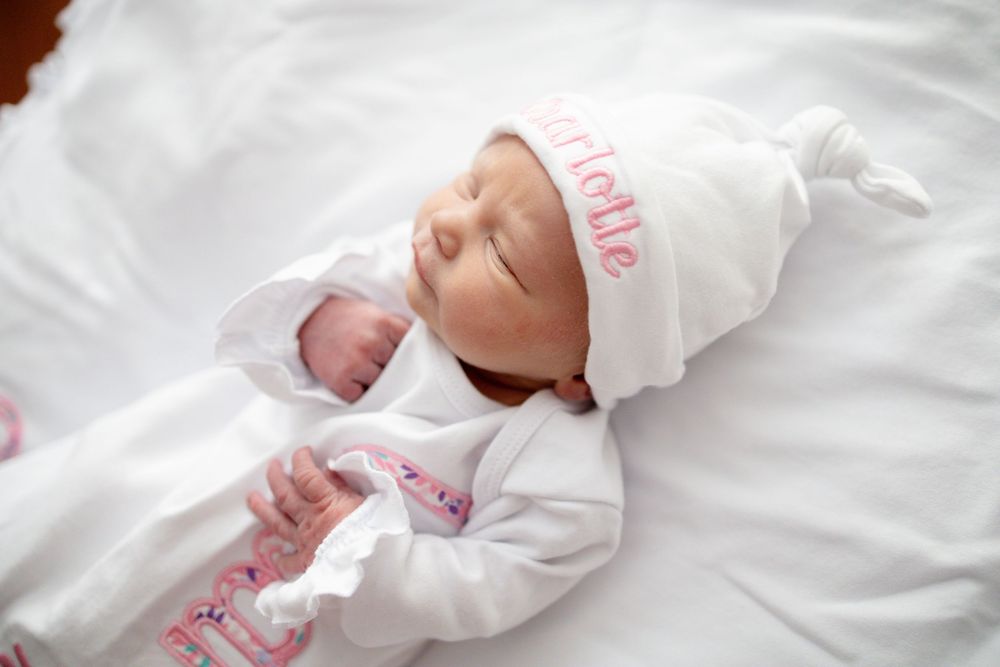 Sleeping newborn baby at Parkwest Medical Center in Knoxville, TN.
