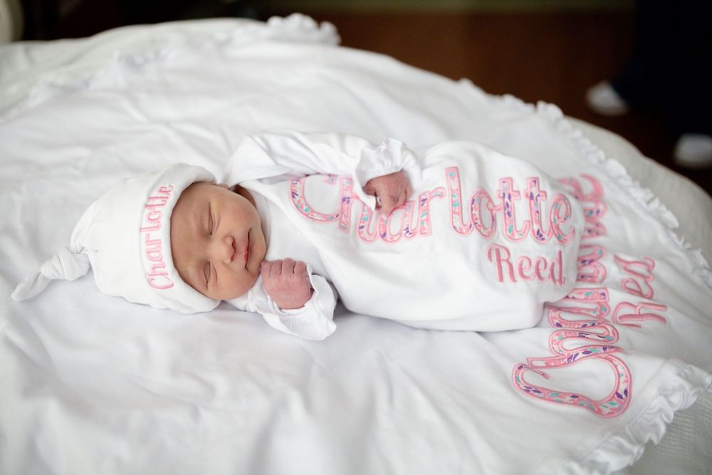 Newborn baby girl at Parkwest Medical Center in Knoxville, TN.