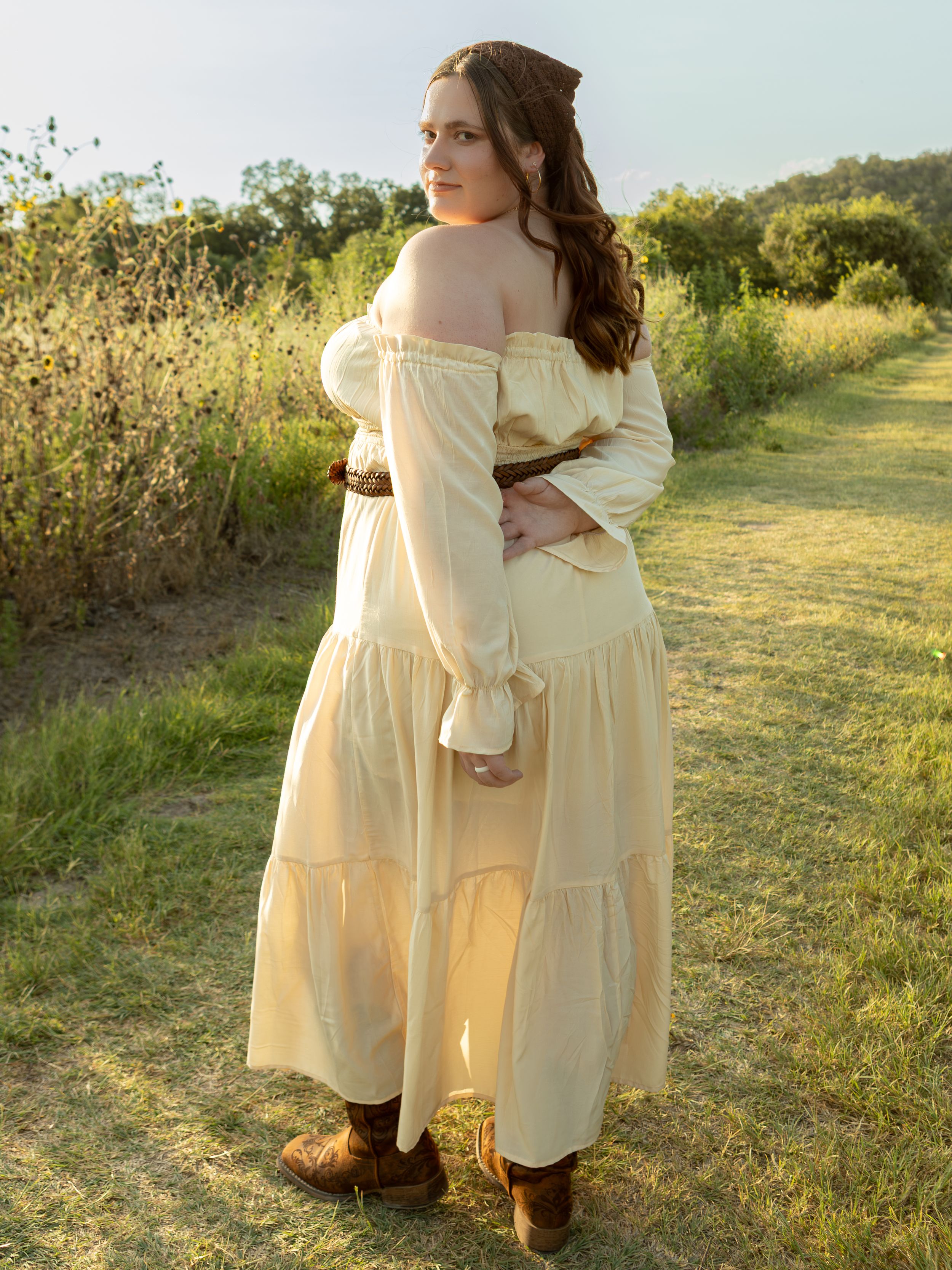 women posing in field at commond ford ranch