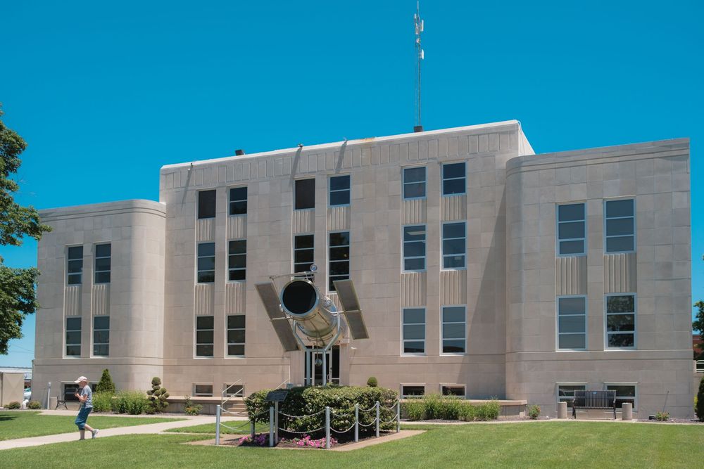 Replica of the Hubble Space Telescope. Marshfield, MO. June 12, 2026. David J. Manning.
