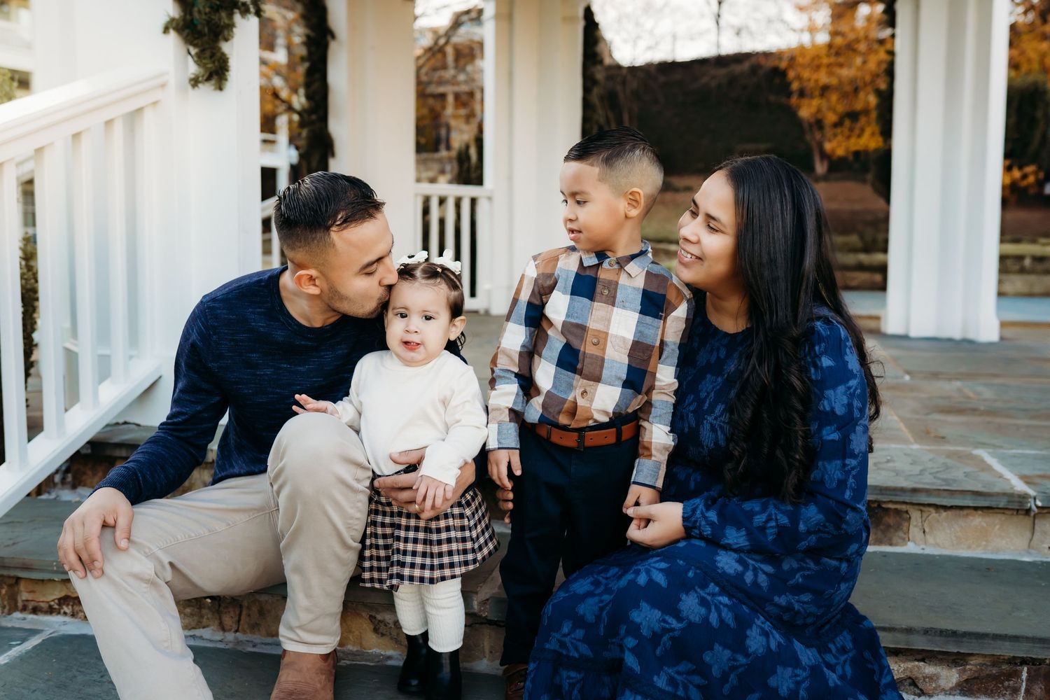 Family cuddles in Norcross, Ga