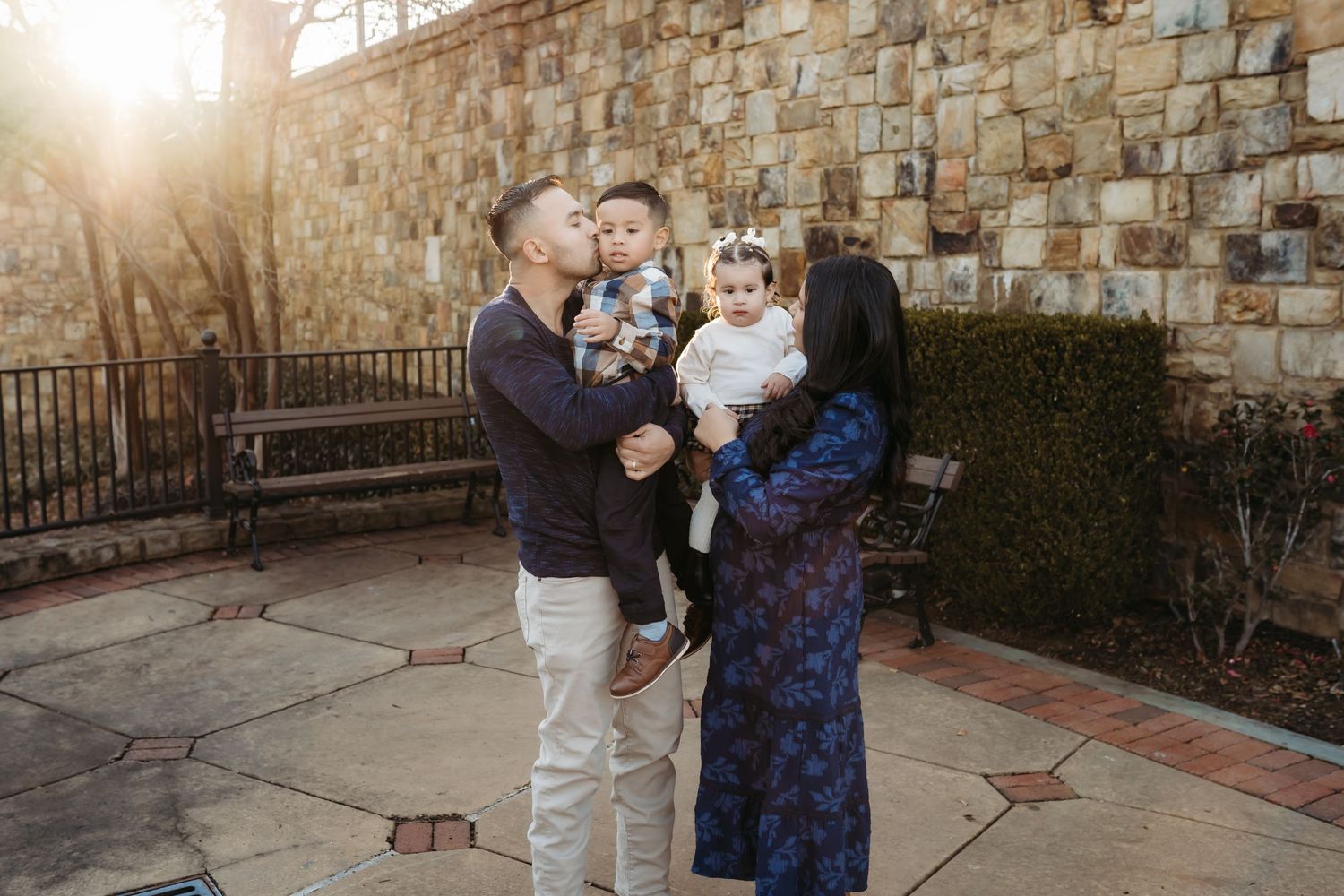 Family cuddles in Norcross, Ga