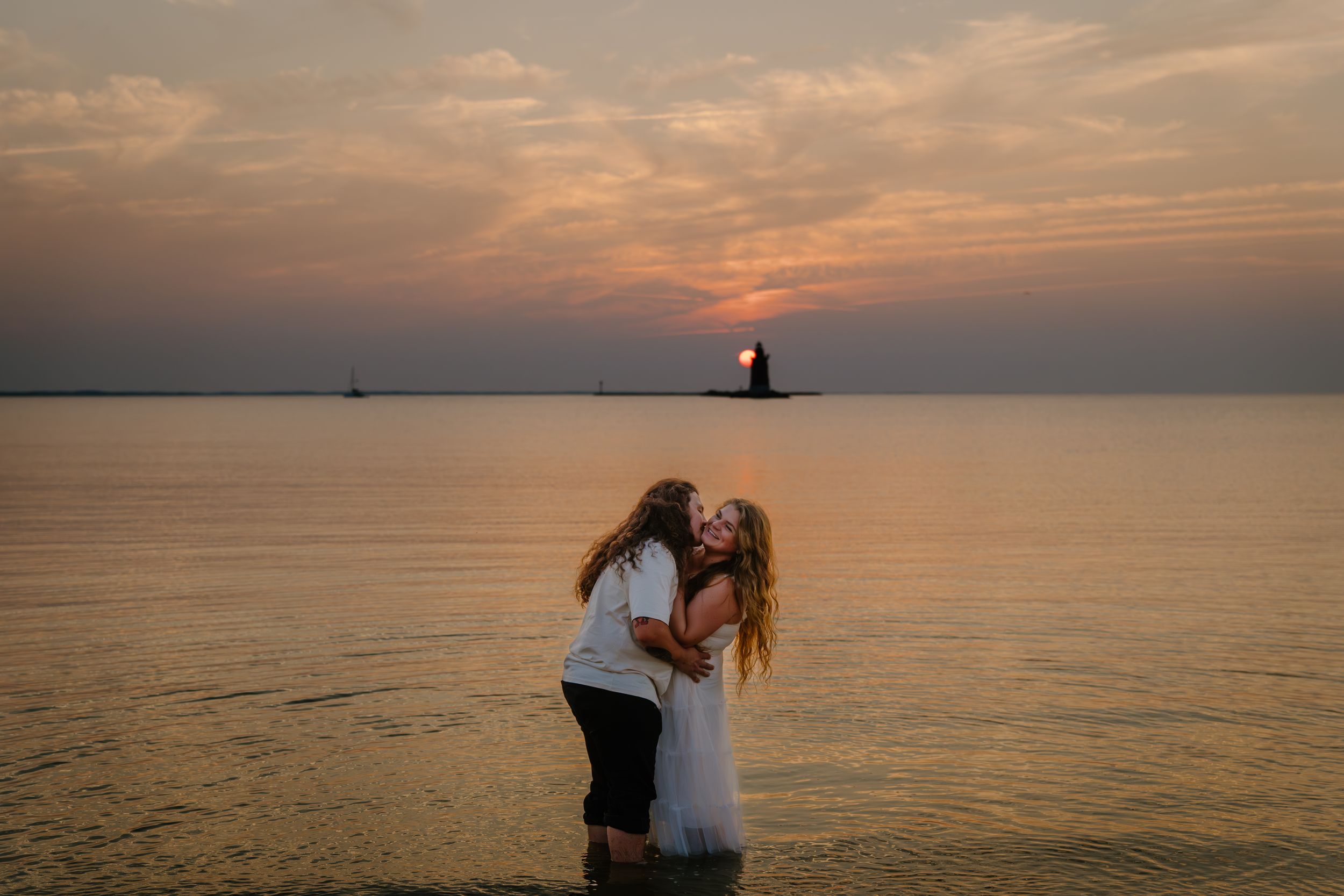 A serene sunset over a tranquil ocean creates a warm golden glow across multiple images of the peaceful seascape.
