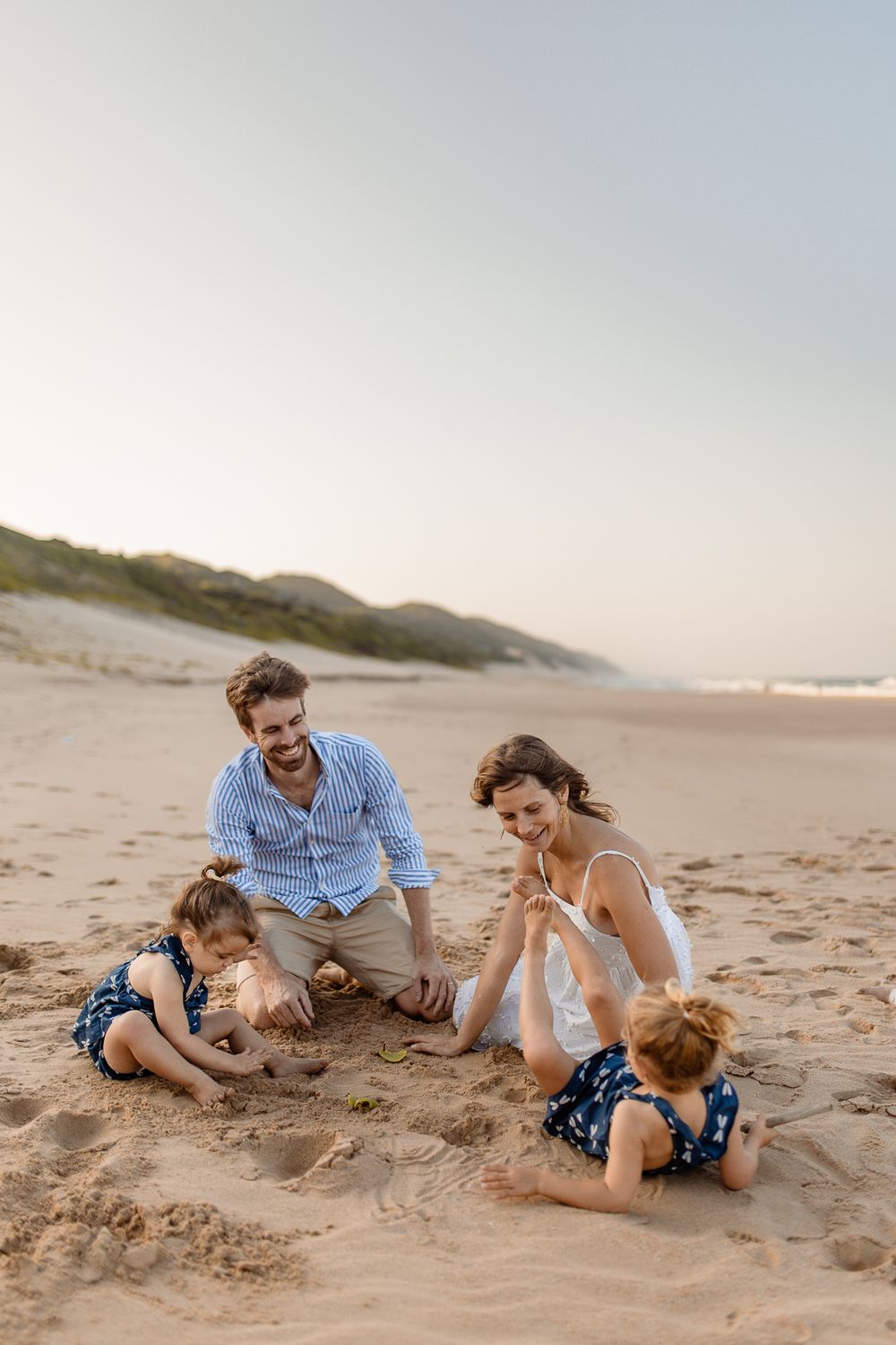 séance photo famille à la plage