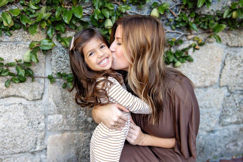 downtown st augustine family photo session during sunset