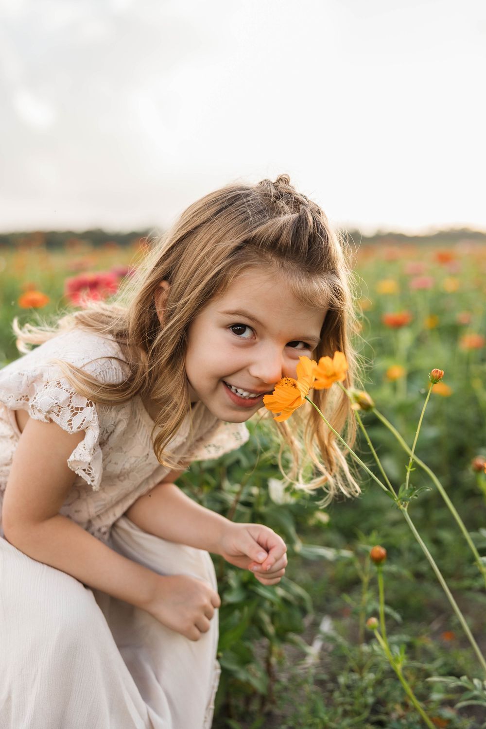 Young child smiling during family photography session in St. Augustine Florida