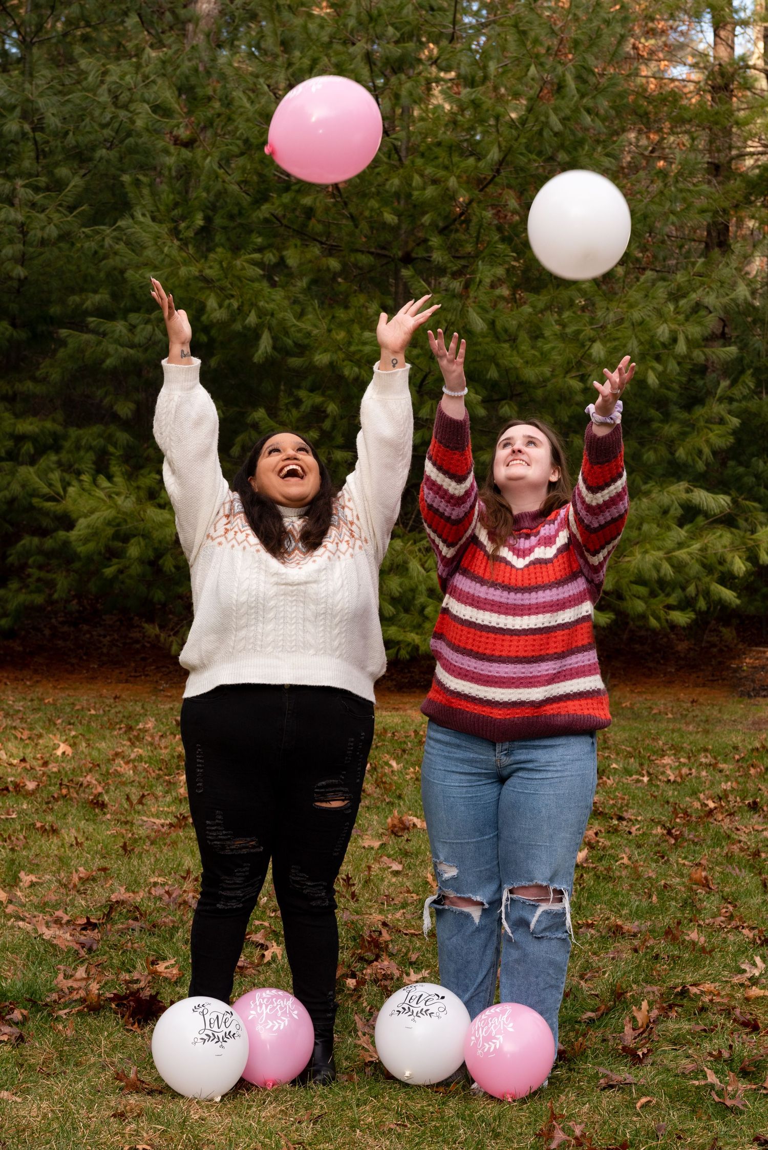 Will You marry me? Engagement portraits LGBT+ in Duxbury, MA with Leah Ramuglia Photography.