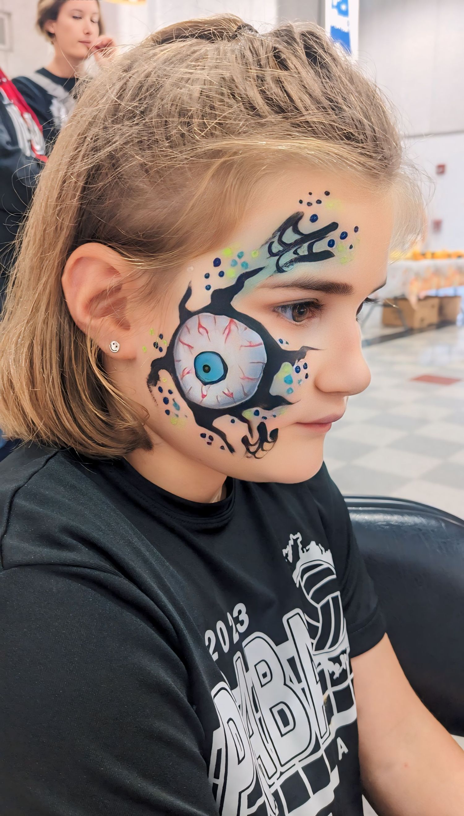 Face paint testimony of Halloween for school event in Plain City, OH.