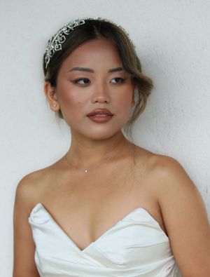 Bridal makeup and hairstyling in Cambridge by Vosophie Makeup