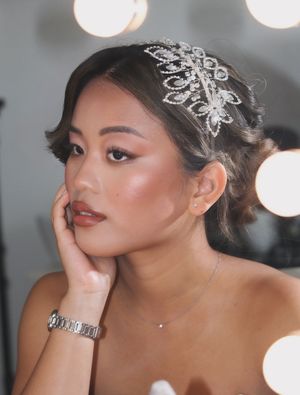 Bridal makeup and hairstyling in Cambridge by Vosophie Makeup