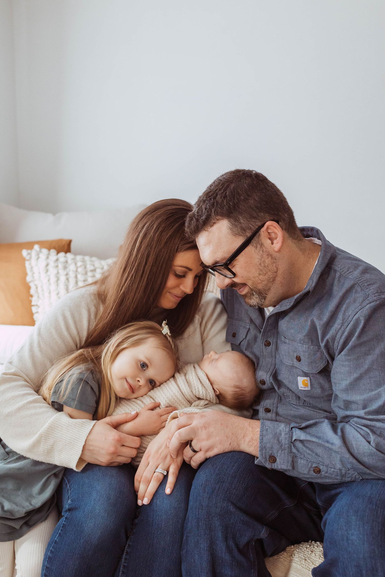 Family portrait taken by Elle & Co. Photography in Southeast Michigan