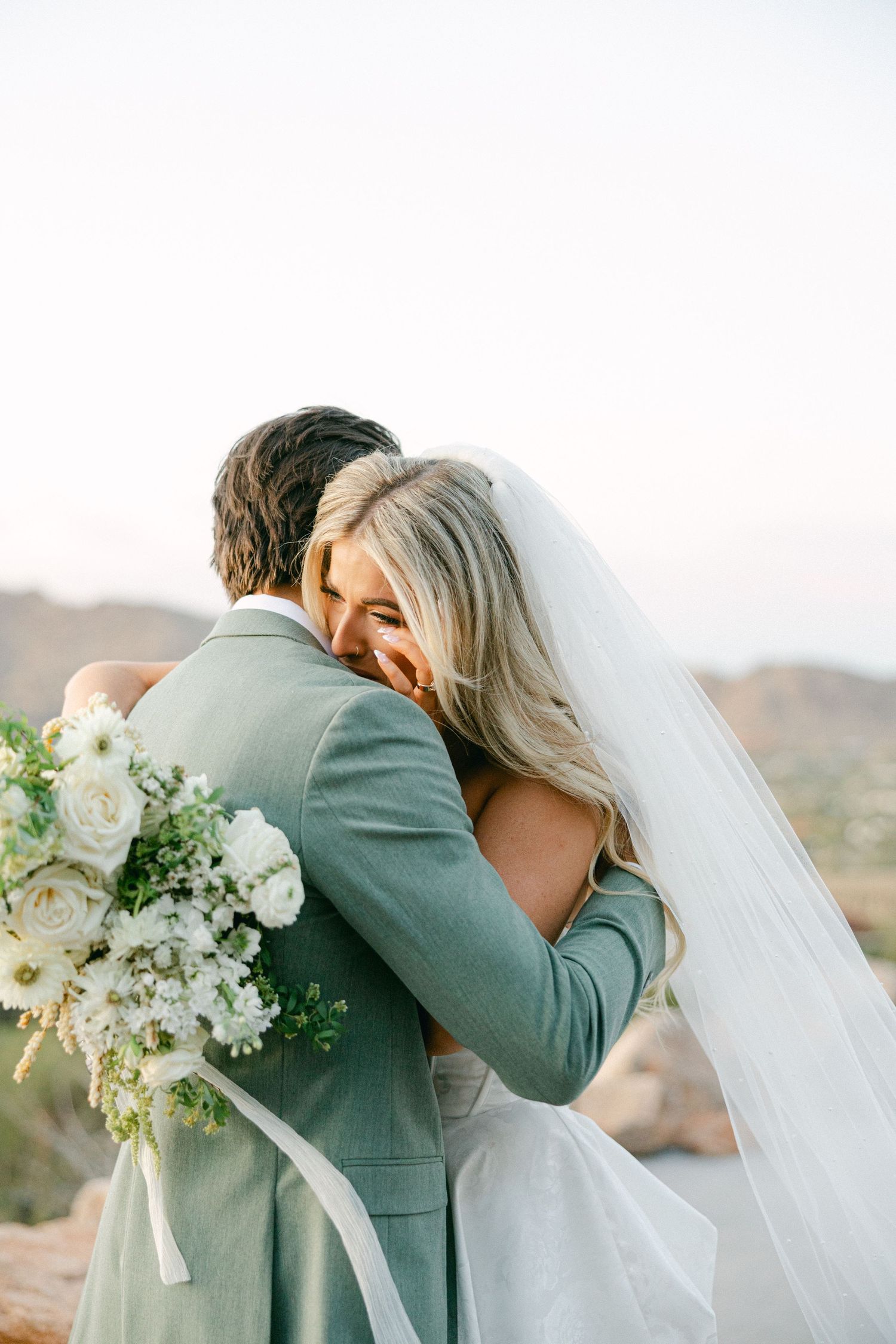 Couple hugging at the Sanctuary Resort