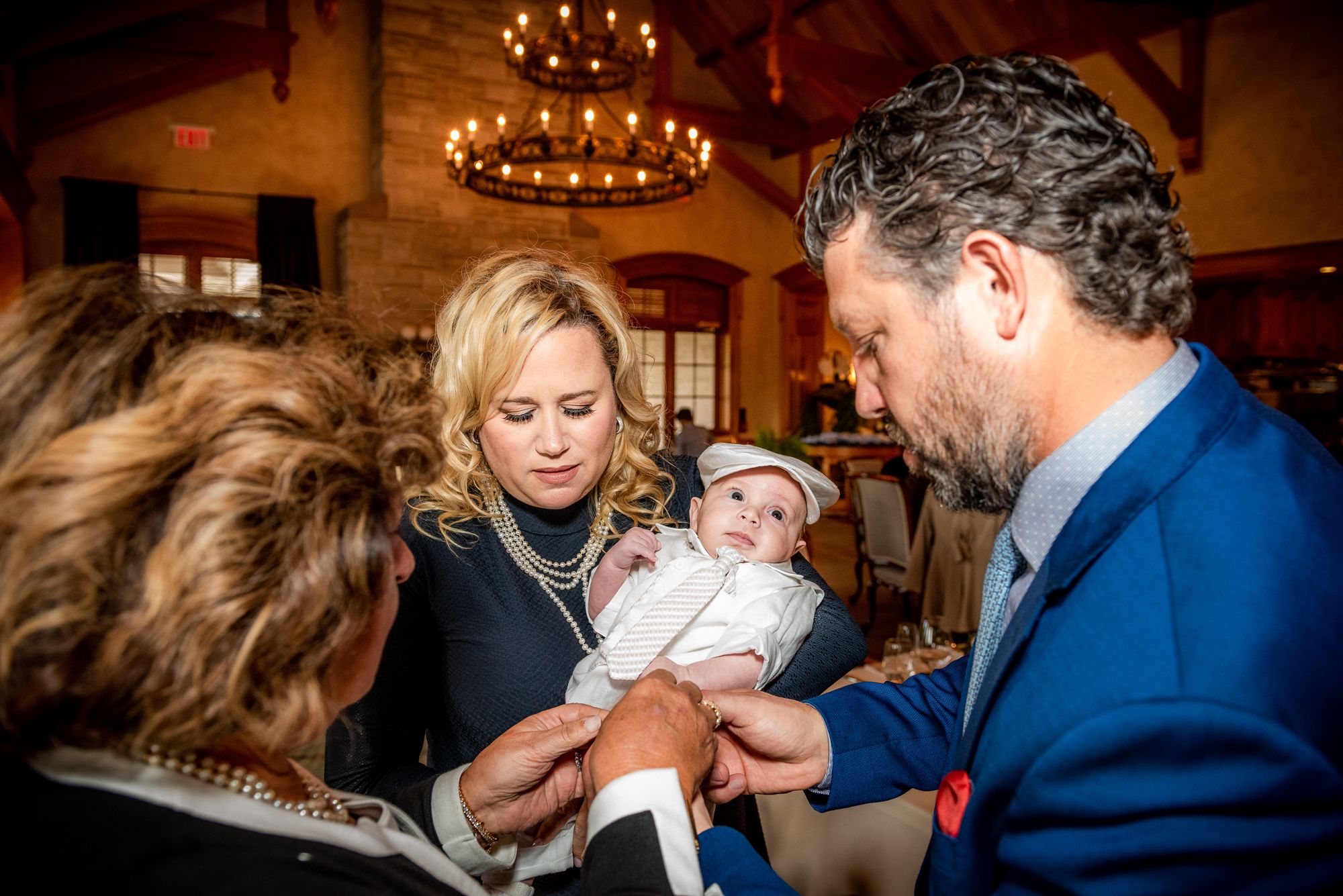 baptism event photography at the venue at Magna golf club in Newmarket, Ontario
