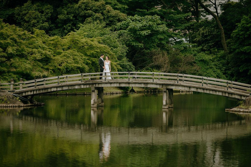 Shinjuku Gyoen National Garden pre wedding photography