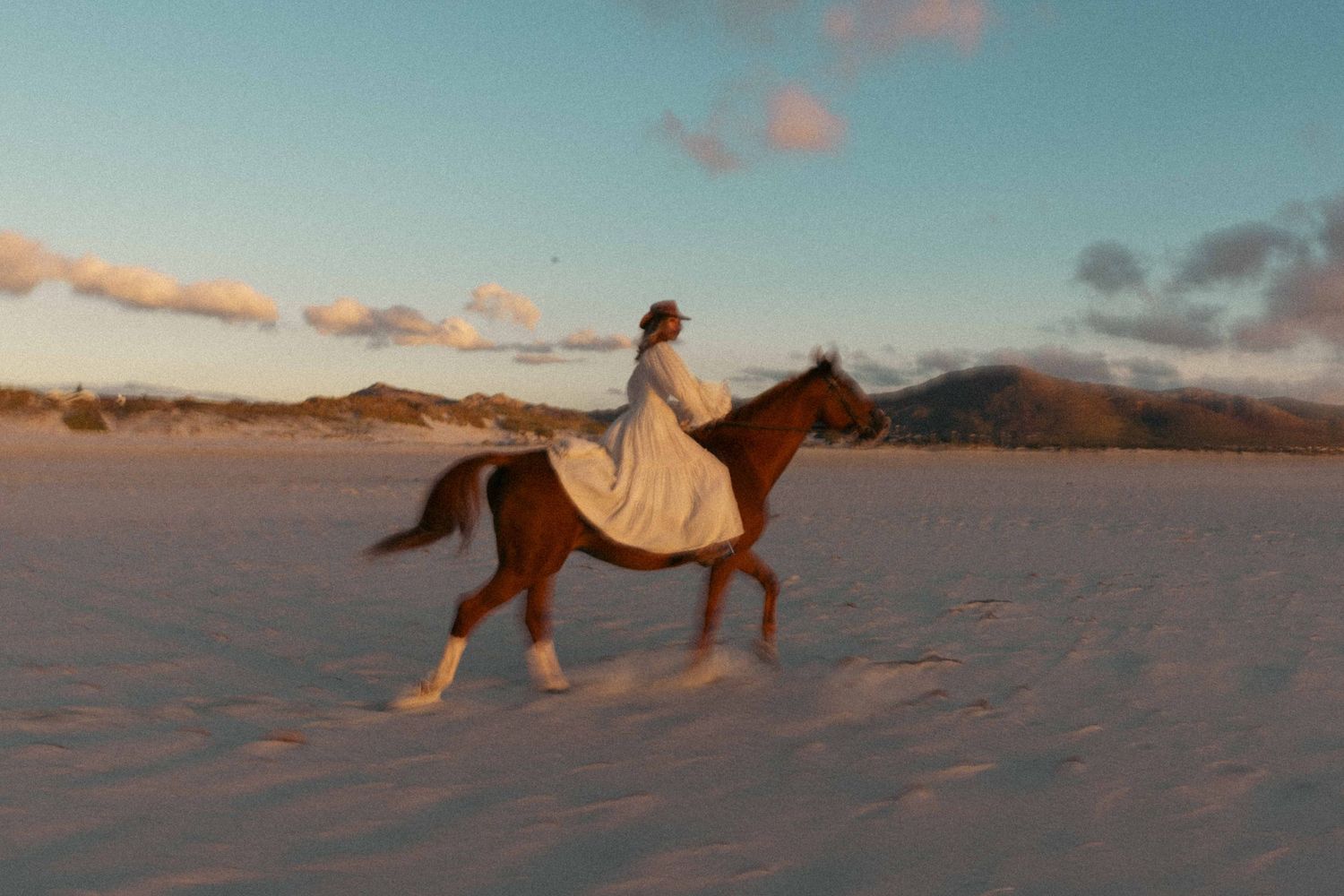Cape Town editorial photo shoot - horse on the beach – cinematic production image