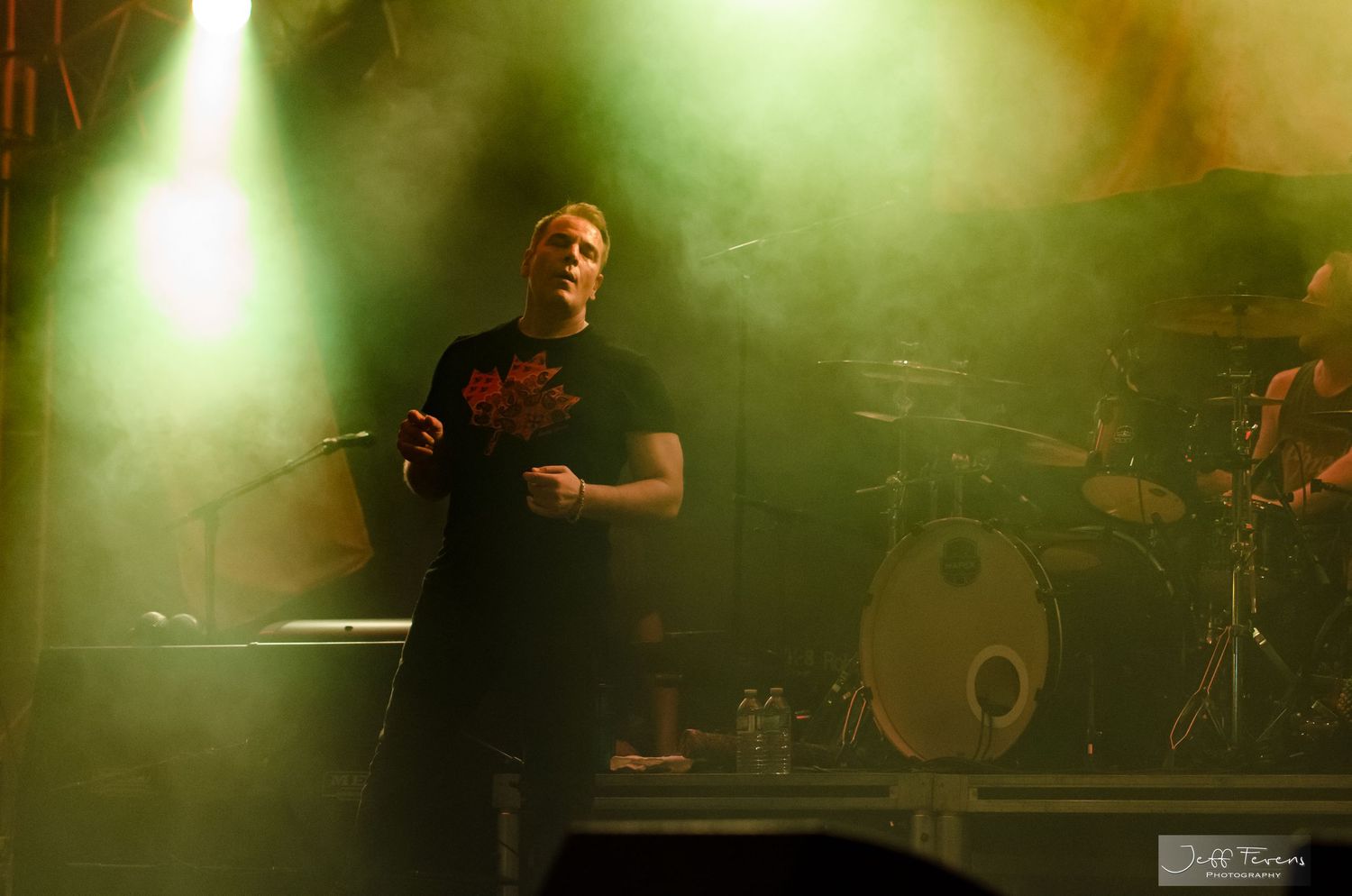 Singer on stage.