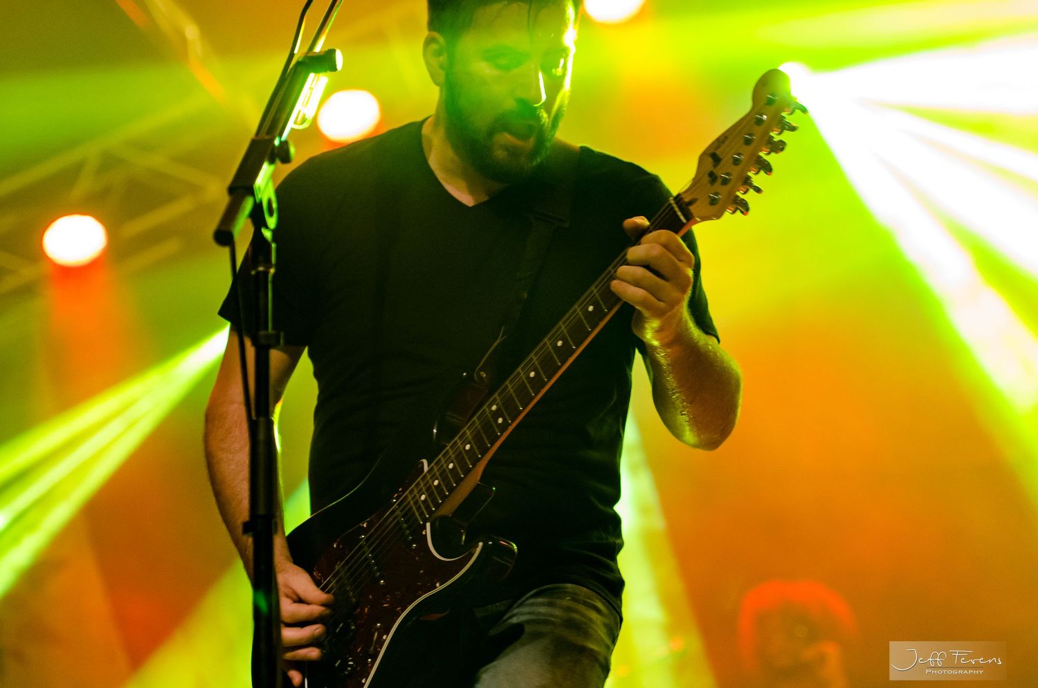 Rock Guitar Player onstage