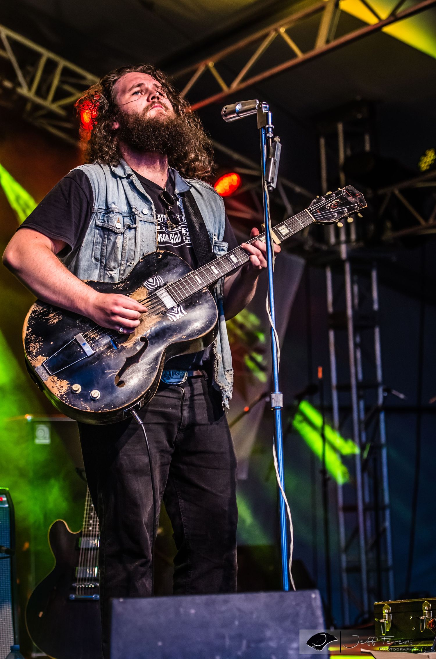Blues Rock Guitar Player on stage.