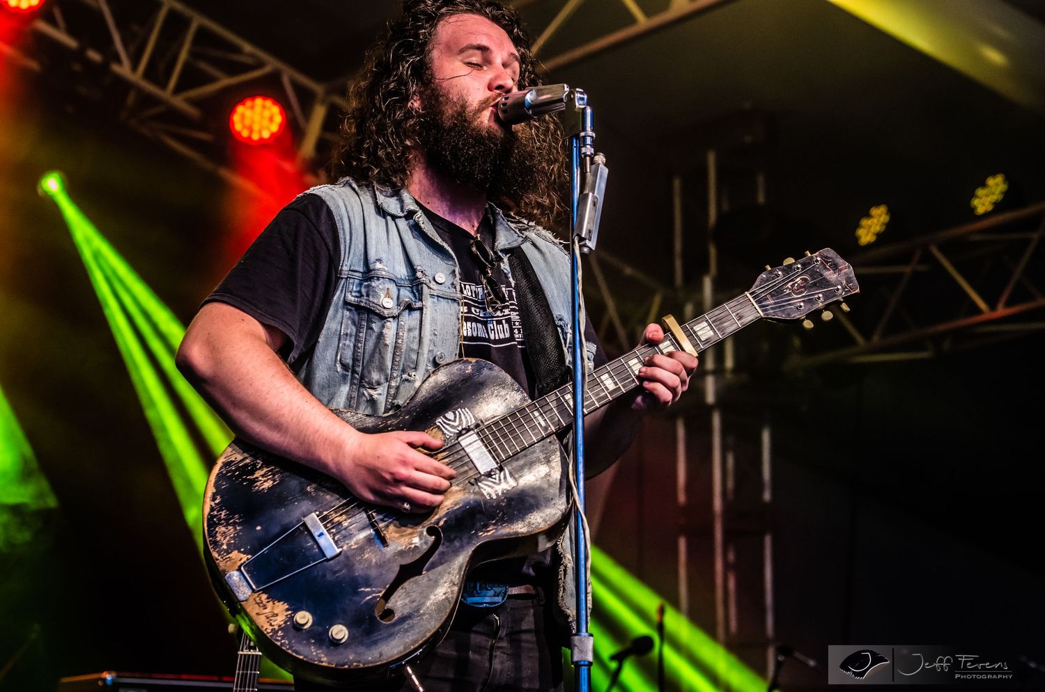 Blues Rock Guitar Player on stage.