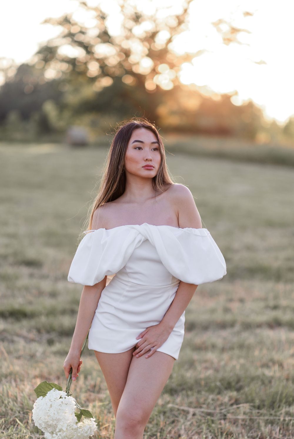 Countryside photoshoot senior session sunset