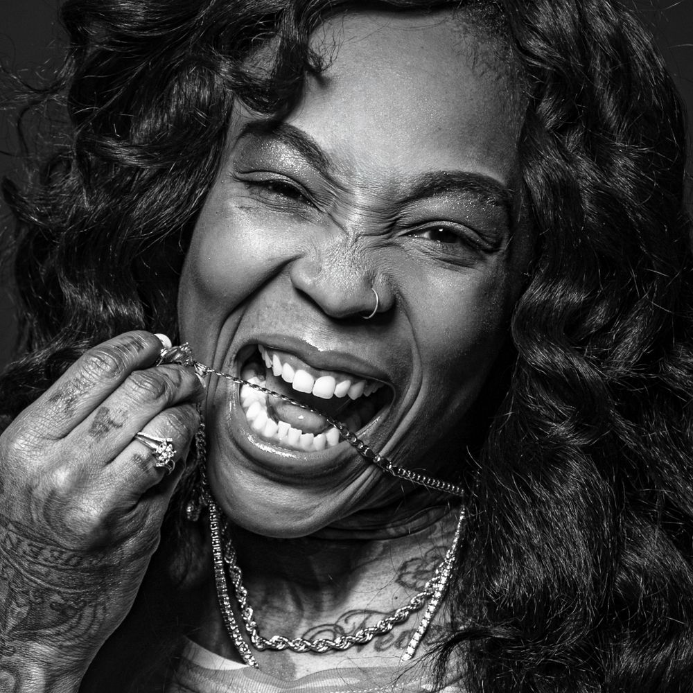 WNBA alumni Cappie Pondexter close portrait in a Chicago studio