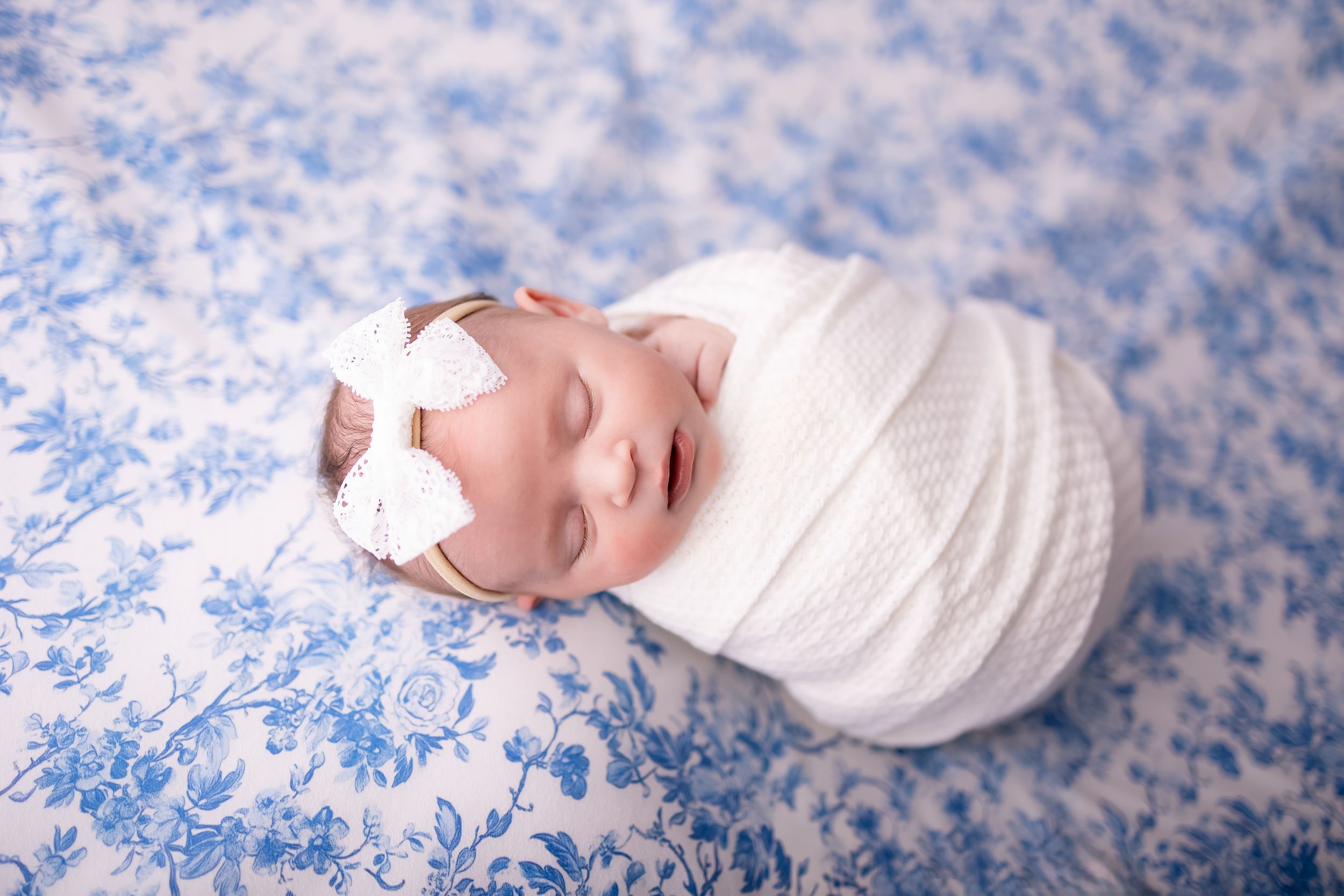 Newborn photos taken in photo studio located in Davison Michigan