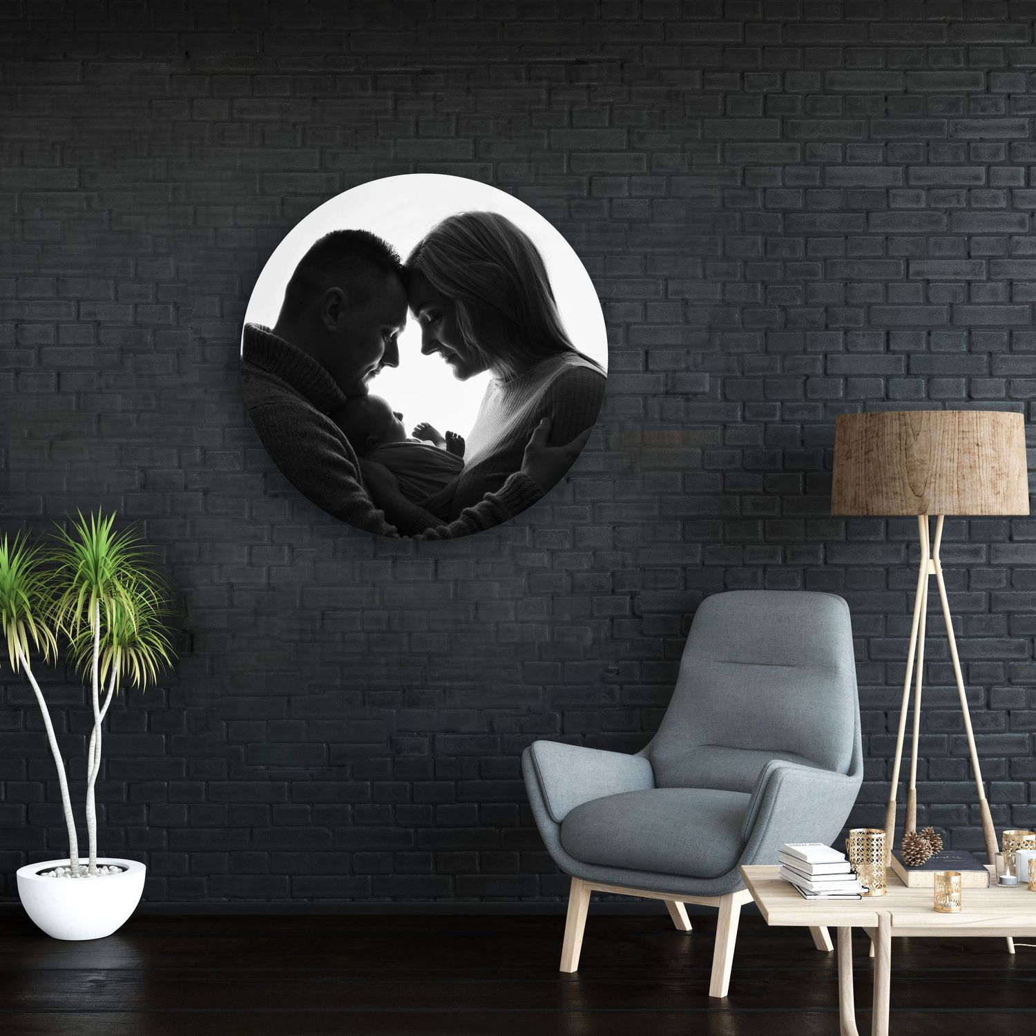 acrylic orb round circle frame art work bromsgrove