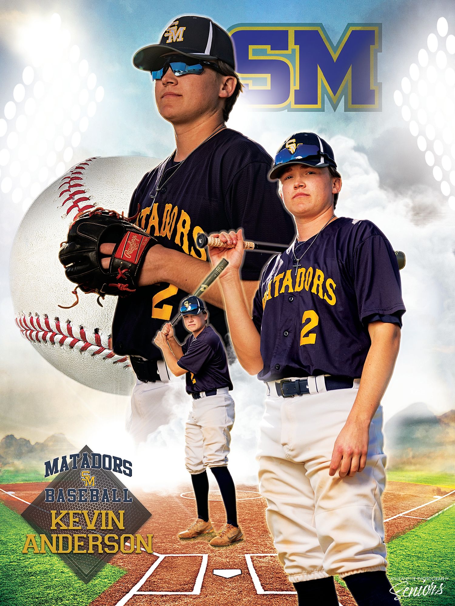 Paradise Valley Arizona Team Sports Banner Pictures by Anjeanette Photography Graduation High School Seniors scottsdale