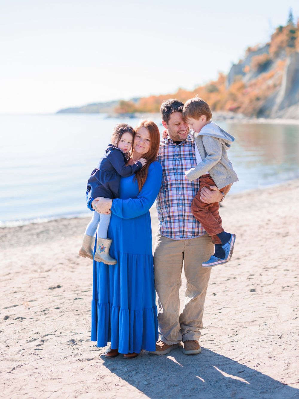 Family Portrait in Scarborough Bluffs, Toronto.