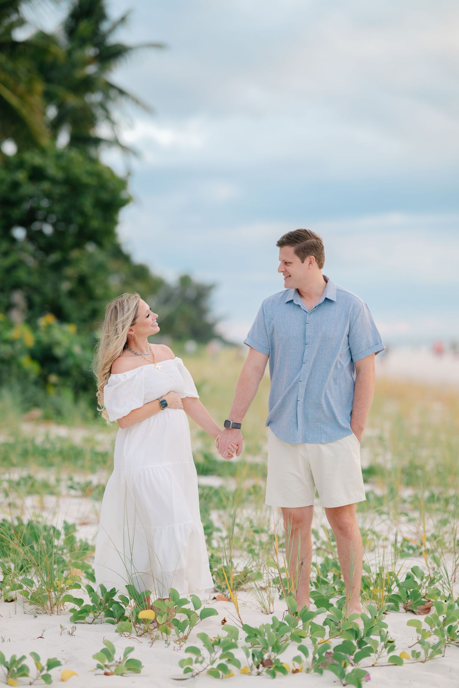 Naples Maternity Photos on the beach at sunset