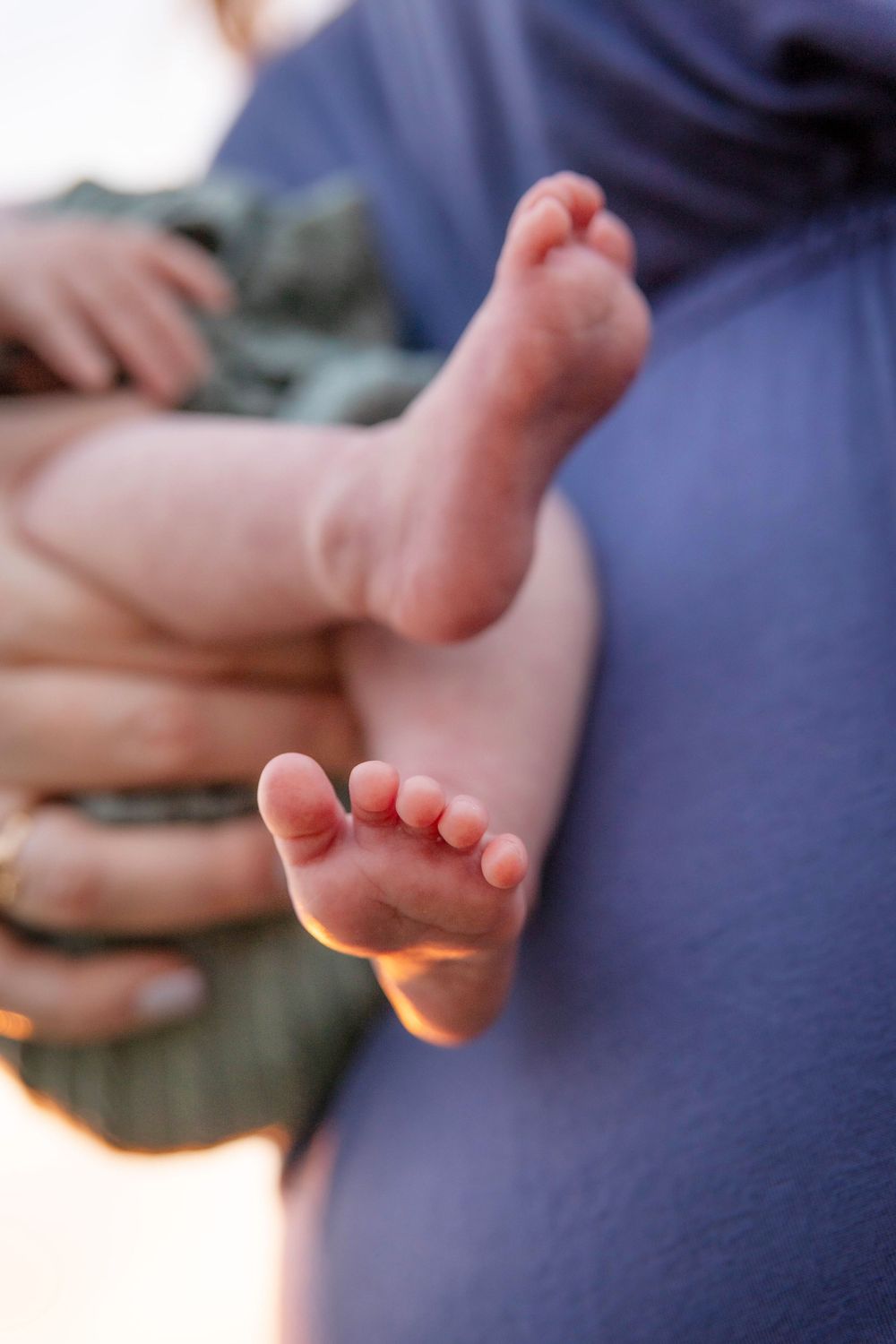 Close up of a baby's feet.