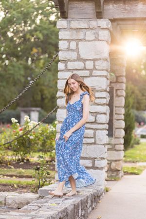 Female High School Senior outdoors