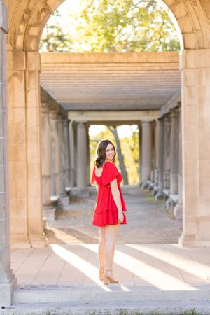 Female High School Senior outdoors