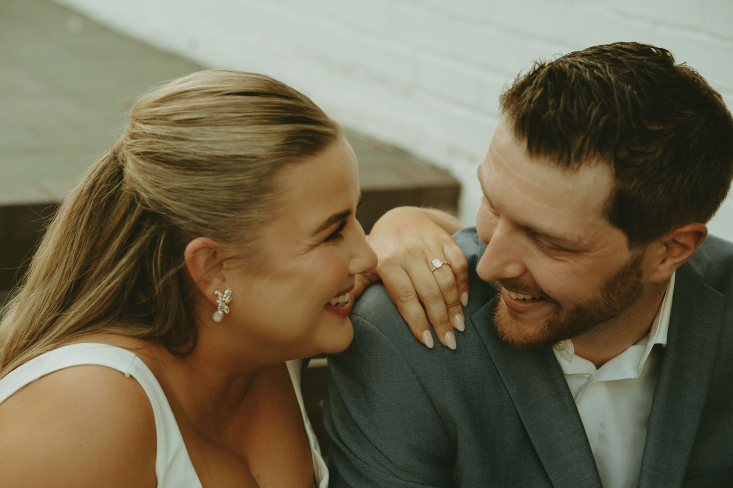 DFW engagement photographer vintage feel-retro style-classy Texas Engagement Photographer